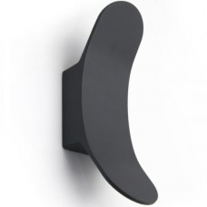 Φωτιστικό Απλίκα LED 8W 230V 640Lm 3000K Θερμό Φως Αλουμινίου Γραφίτη IP54 3-11171